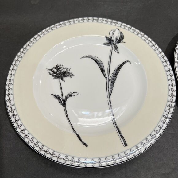 Charter Club Tuilleries Tan Salad Plate Lot Of 2 - Picture 3 of 9